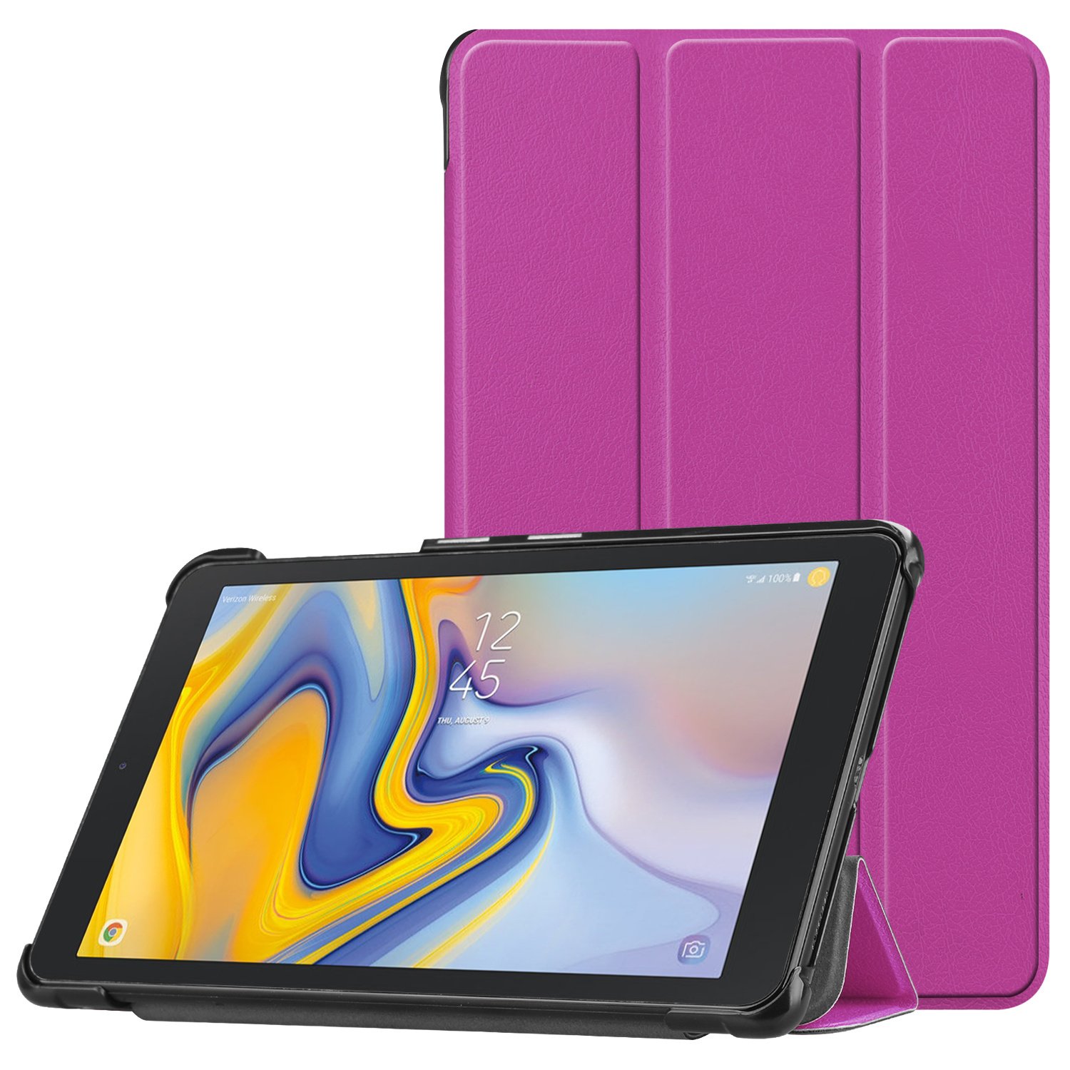 3-Vouw sleepcover hoes - Samsung Galaxy Tab A 8.0 inch (2019) - Paars