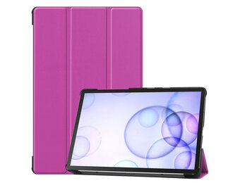 3-Vouw sleepcover hoes - Samsung Galaxy Tab S6 - Paars