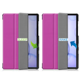 3-Vouw sleepcover hoes Paars voor de Samsung Galaxy Tab S6
