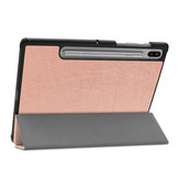 3-Vouw sleepcover hoes Rose Goud voor de Samsung Galaxy Tab S6