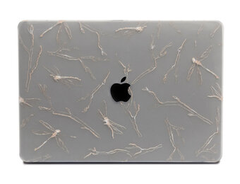 Lunso MacBook Pro 15 inch (2016-2020) cover hoes - case - Dragonfly White