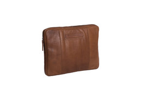 Chesterfield - Glenn lederen laptop sleeve hoes - 15 inch - Cognac