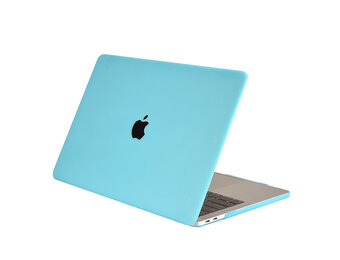 Lunso MacBook Air 13 inch (2018-2019) cover hoes - case - Mat Lichtblauw