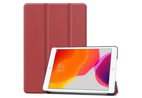 3-Vouw sleepcover hoes - iPad 10.2 inch (2019/2020/2021) - Bordeaux Rood