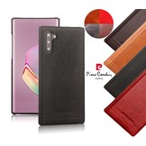 Echt lederen backcover hoes Zwart voor de Samsung Galaxy Note 10