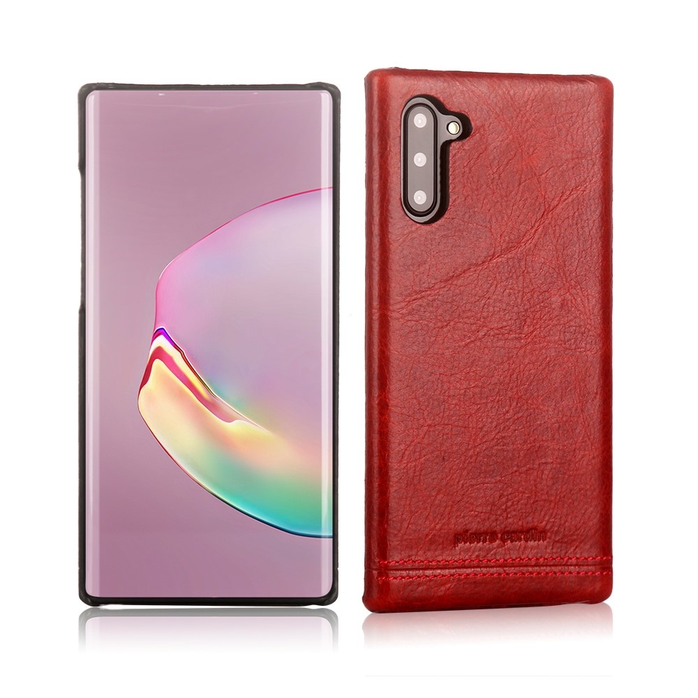 Echt lederen backcover hoes Rood voor de Samsung Galaxy Note 10