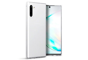 Qubits - Softcase hoes - Samsung Galaxy Note 10 - Transparant