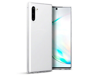 Qubits - Softcase hoes - Samsung Galaxy Note 10 - Transparant