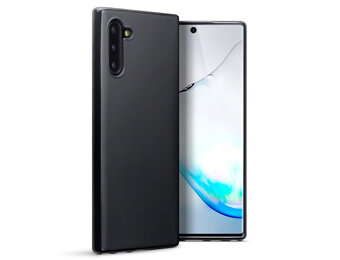 Qubits - Softcase hoes - Samsung Galaxy Note 10 - Zwart