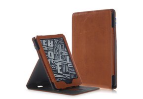 Lunso - sleepcover portret stand hoes - Kindle 2019 (Generatie 10) - Bruin