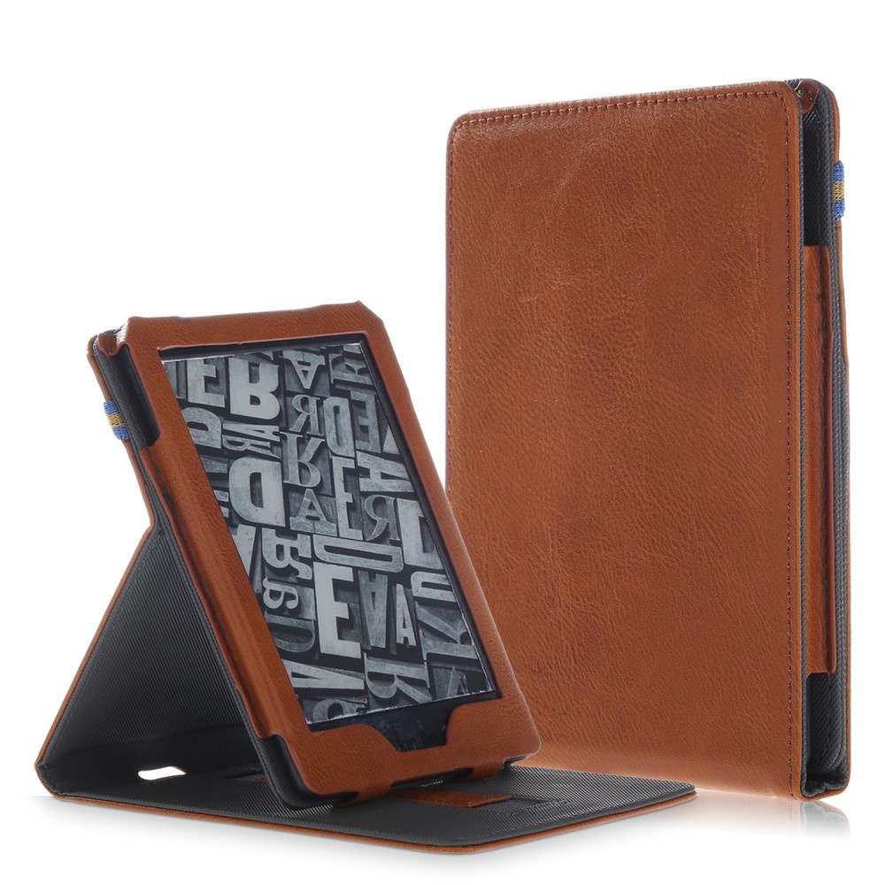 Sleepcover portret stand hoes Bruin voor de Kindle 2019 (Generatie 10)
