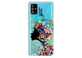 Softcase hoes - Samsung Galaxy S20 Plus - Meisje met bloemen