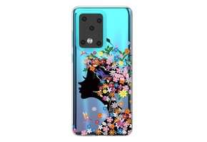 Softcase hoes - Samsung Galaxy S20 Ultra - Meisje met bloemen