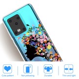 Softcase hoes Meisje met bloemen  voor de Samsung Galaxy S20 Ultra