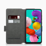 Slim wallet Lichtblauw hoes voor de Samsung Galaxy A51