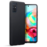 Softcase hoes Zwart voor de Samsung Galaxy A71