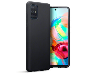 Qubits - Softcase hoes - Samsung Galaxy A71 - Zwart