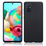 Softcase hoes Zwart voor de Samsung Galaxy A71