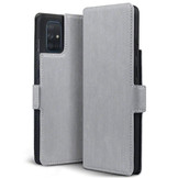 Slim wallet Grijs hoes voor de Samsung Galaxy A71