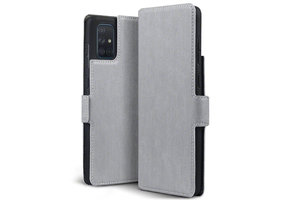 Qubits - slim wallet hoes - Samsung Galaxy A71 - Grijs