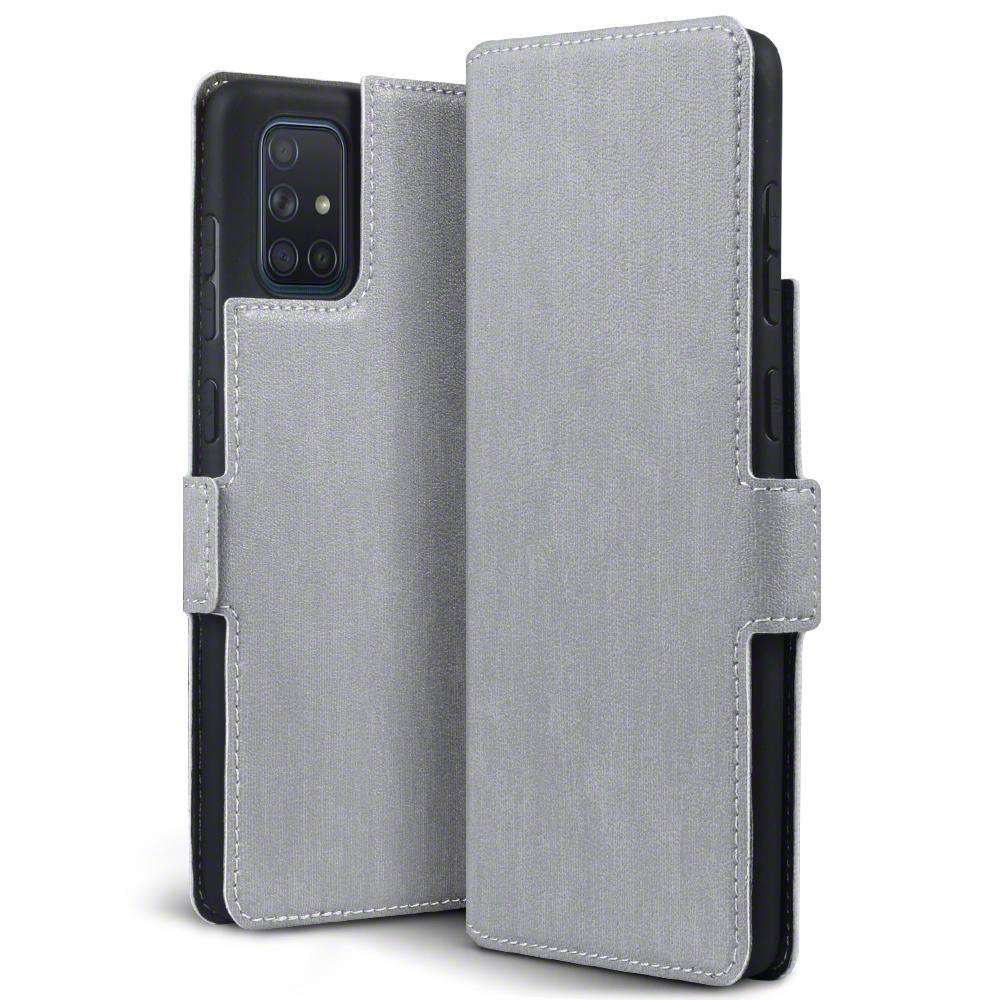 Slim wallet Grijs hoes voor de Samsung Galaxy A71