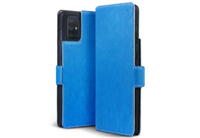 Qubits - slim wallet hoes - Samsung Galaxy A71 - Lichtblauw