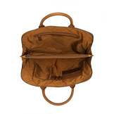 Harvey lederen tas Cognac voor 13 inch laptops