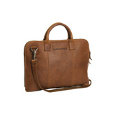 Harvey lederen tas Cognac voor 13 inch laptops