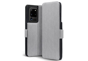 Qubits - slim wallet hoes - Samsung Galaxy S20 Ultra - Grijs