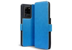 Qubits - slim wallet hoes - Samsung Galaxy S20 Ultra - Lichtblauw