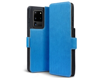 Qubits - slim wallet hoes - Samsung Galaxy S20 Ultra - Lichtblauw