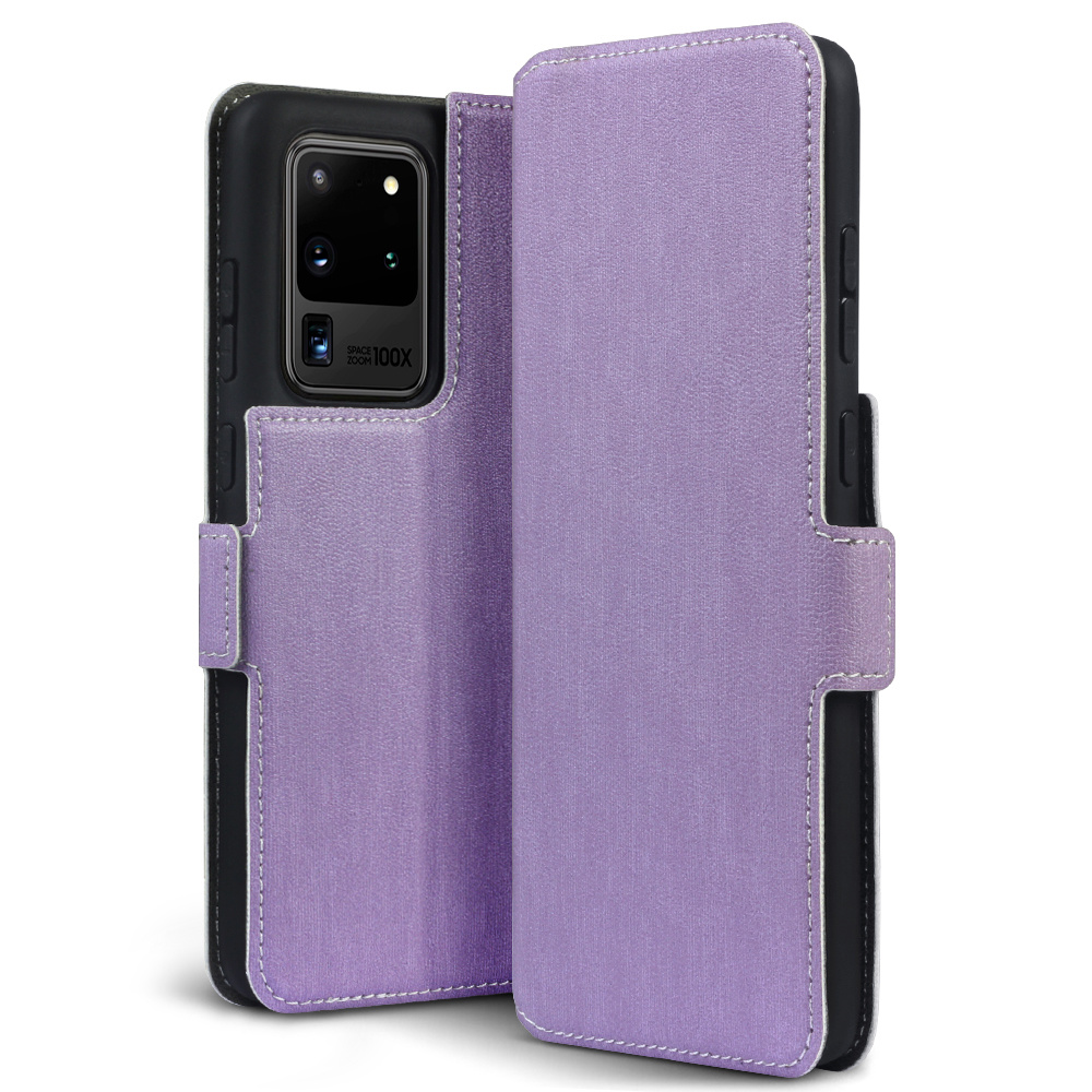 Slim wallet Paars hoes voor de Samsung Galaxy S20 Ultra