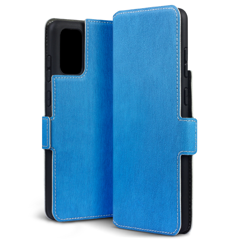 Slim wallet Lichtblauw hoes voor de Samsung Galaxy S20 Plus