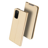 Pro serie slim wallet Goud  hoes voor de Samsung Galaxy S20