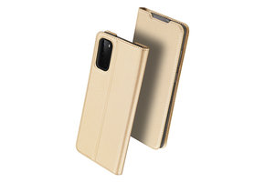 Dux Ducis - pro serie slim wallet hoes - Samsung Galaxy S20 - Goud