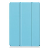 3-Vouw sleepcover hoes Lichtblauw voor de iPad 10.2 inch 2019, iPad 10.2 inch 2020 en iPad 10.2 inch 2021