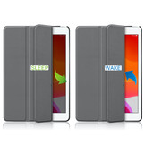 3-Vouw sleepcover hoes Grijs voor de iPad 10.2 inch 2019, iPad 10.2 inch 2020 en iPad 10.2 inch 2021