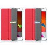 3-Vouw sleepcover hoes Rood voor de iPad 10.2 inch 2019, iPad 10.2 inch 2020 en iPad 10.2 inch 2021
