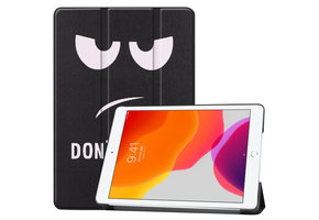 3-Vouw sleepcover hoes - iPad 10.2 inch (2019/2020/2021)  - Don't Touch
