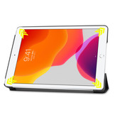 3-Vouw sleepcover hoes Don't Touch voor de iPad 10.2 inch 2019, iPad 10.2 inch 2020 en iPad 10.2 inch 2021