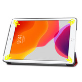 3-Vouw sleepcover hoes Blokken voor de iPad 10.2 inch 2019, iPad 10.2 inch 2020 en iPad 10.2 inch 2021