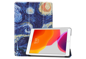 3-Vouw sleepcover hoes - iPad 10.2 inch (2019/2020/2021) - Van Gogh Sterrennacht