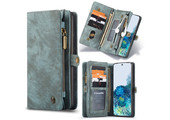 Caseme - vintage 2 in 1 portemonnee hoes - Samsung Galaxy S20 -  Blauw