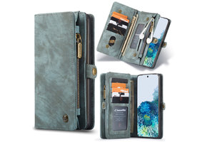 Caseme - vintage 2 in 1 portemonnee hoes - Samsung Galaxy S20 -  Blauw
