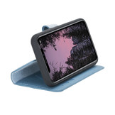 iPhone 11 Pro leren afneembare 2-in-1 bookcase telefoonhoes - Lichtblauw