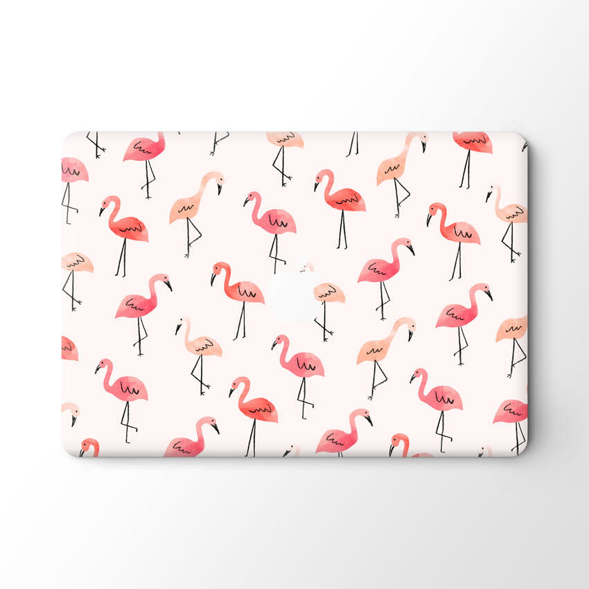 Flamingo White  vinyl sticker voor de MacBook Pro 16 inch (2019)