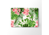 Lunso MacBook Pro 16 inch (2019) vinyl sticker - Summer Flowers