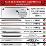 Sterke hardcase hoes grijs met pootjes voor de MacBook Air 13 inch (2010-2017)