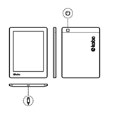 2 stuks beschermfolie voor de Kobo Aura H20 edition 2 (6.8 inch)