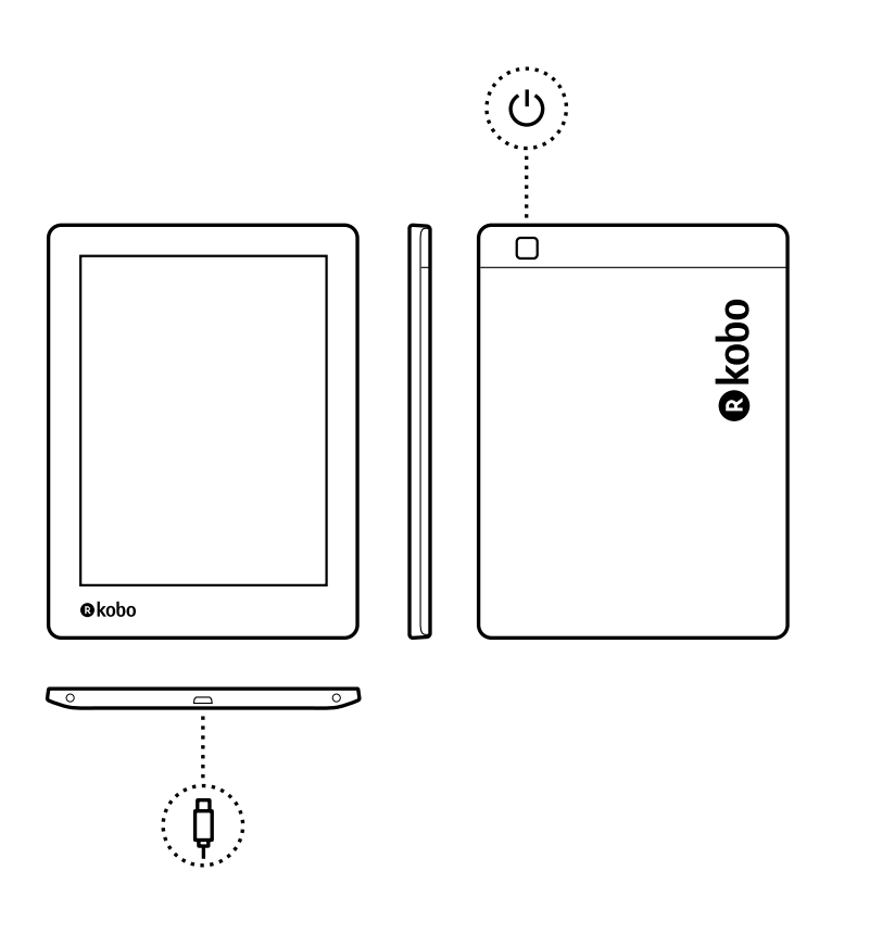 2 stuks beschermfolie voor de Kobo Aura H20 edition 2 (6.8 inch)